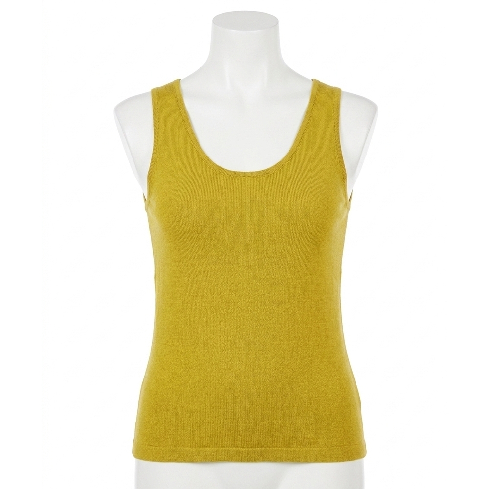 NEW ANGEL APPAREL knit tank top in mustard